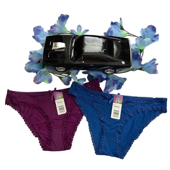 Hers by Herman NWT Bikini Panties Women L - Picture 1 of 10